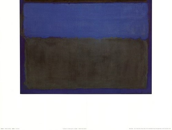 Image 1 of Mark Rothko - Rust and Blue no 61 from 1962