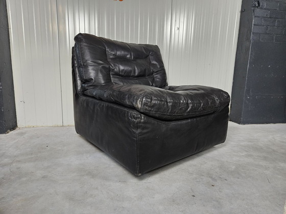 Image 1 of Fauteuil italien en cuir Zanotta