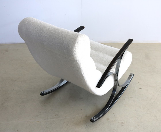 Image 1 of Art Deco newly upholstered rocking chair