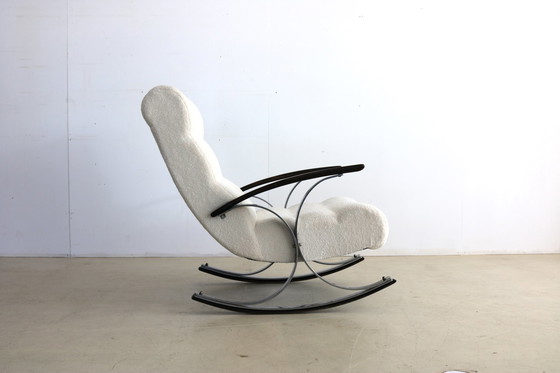 Image 1 of Art Deco newly upholstered rocking chair