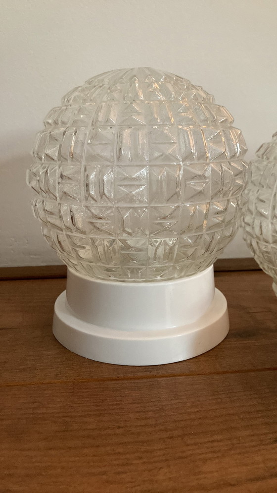 Image 1 of 2x Vintage bulb lamps