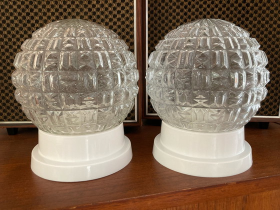 Image 1 of 2x Vintage bulb lamps