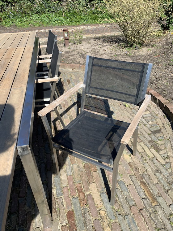 Image 1 of Royal Botanica Garden table + 6x Barlow Tyrie chair