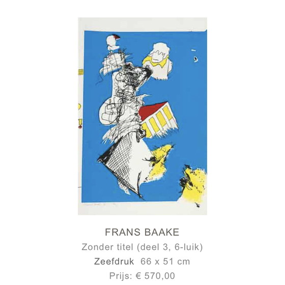 Image 1 of Frans Baake screen prints Vay