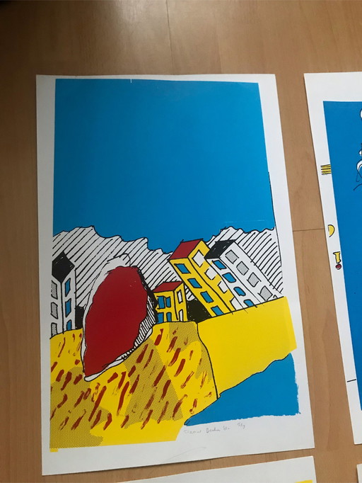 Frans Baake screen prints Vay