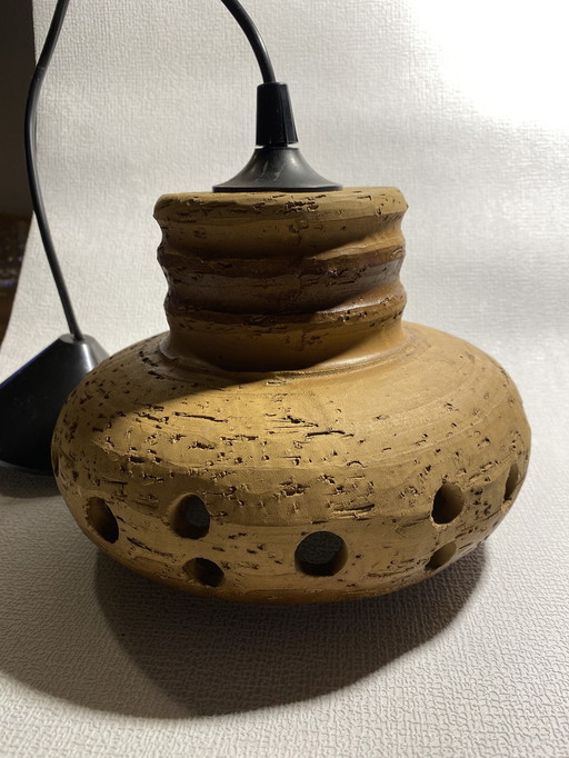 Vintage Herda hanging lamp pottery