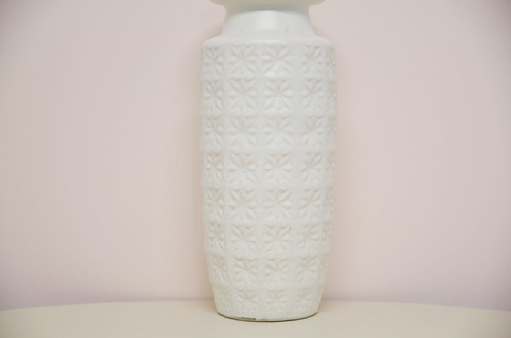 Image 1 of white Prisma West Germany vase Scheurich