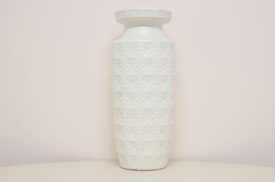 Image 1 of white Prisma West Germany vase Scheurich