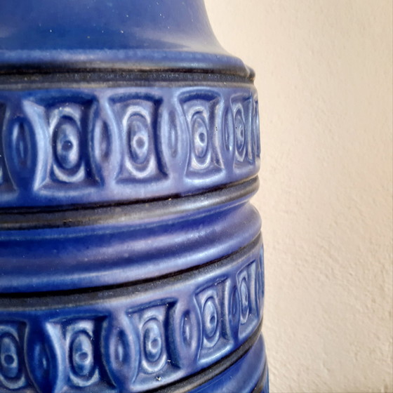 Image 1 of Vase bleu de l'Allemagne de l'Ouest