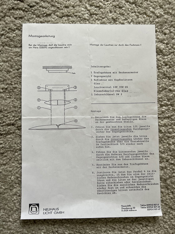 Image 1 of Lampe suspendue moderne