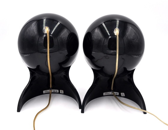 Image 1 of Set of 2 black Artemide Dalù lamps (Vico Magistretti)