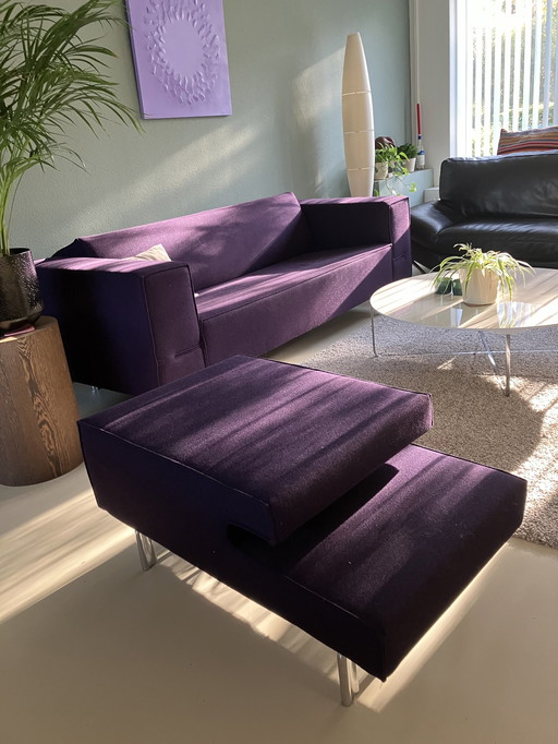 Design on Stock sofa purple