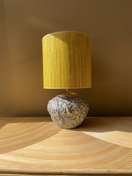 Image 1 of Grey brain lamp yellow coco shade