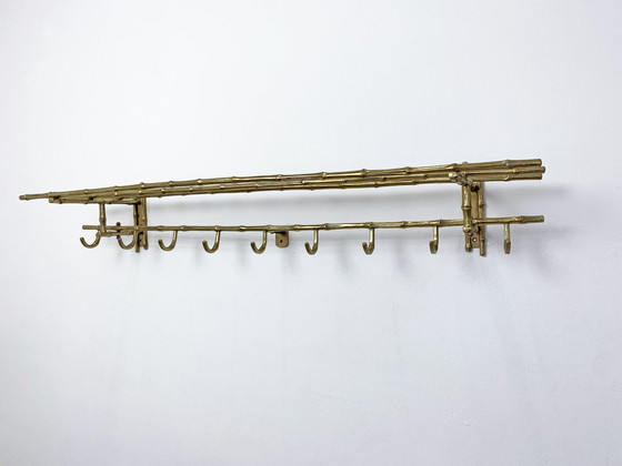 Image 1 of Maison Baguès faux bamboo wall coat rack