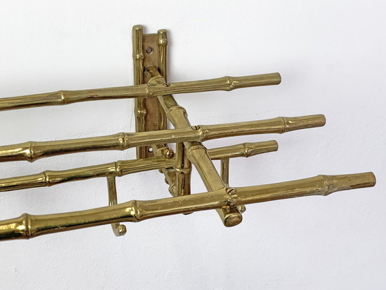 Image 1 of Maison Baguès faux bamboo wall coat rack