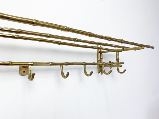 Image 1 of Maison Baguès faux bamboo wall coat rack