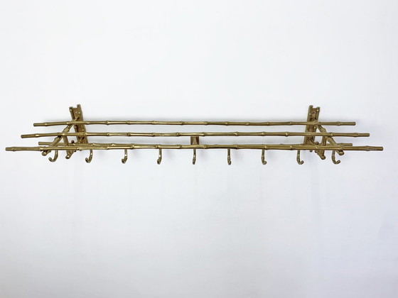 Image 1 of Maison Baguès faux bamboo wall coat rack