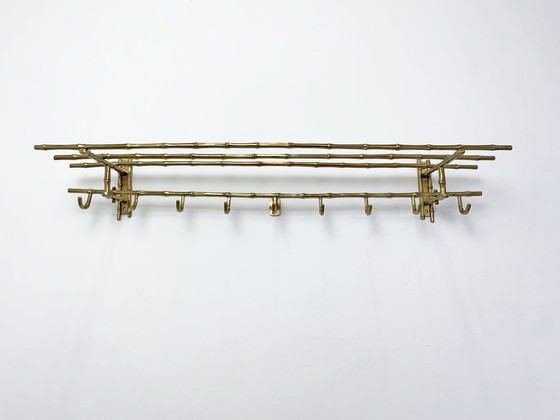 Image 1 of Maison Baguès faux bamboo wall coat rack