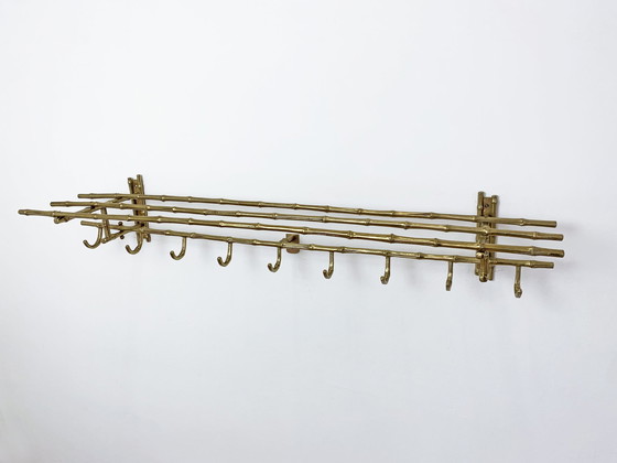 Image 1 of Maison Baguès faux bamboo wall coat rack