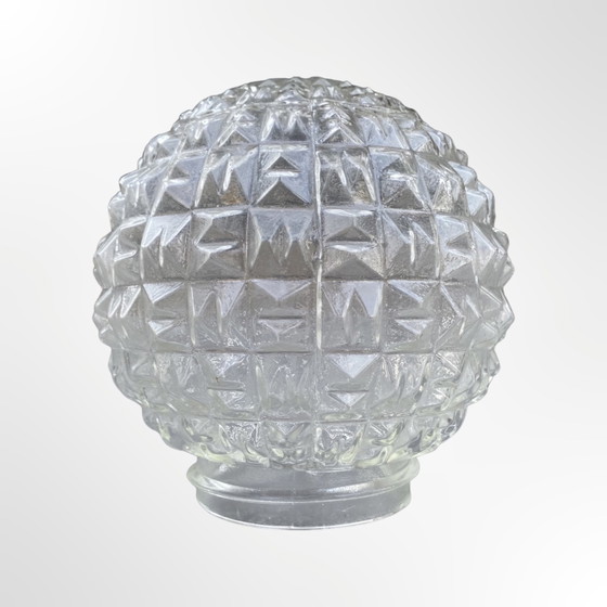 Image 1 of 2 lampade a globo in vetro di metà secolo