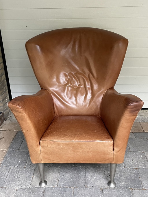 Fauteuil et pouf Montis Castor