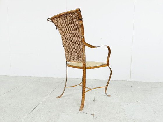 Image 1 of Vintage faux leather italian armchair, 1960s