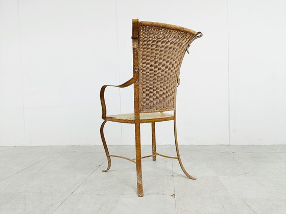 Image 1 of Vintage faux leather italian armchair, 1960s