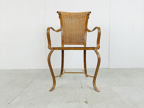 Image 1 of Vintage faux leather italian armchair, 1960s