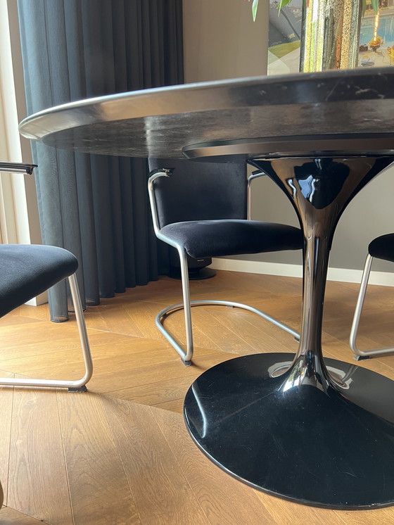 Image 1 of Marbre de table vintage de l'âge de l'espace