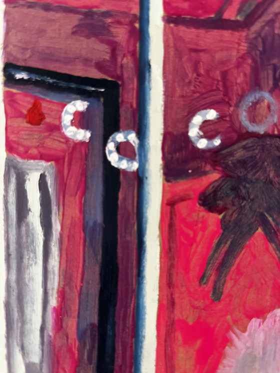 Image 1 of Saskia Blokzijl Peeking at the neighbors VI painting