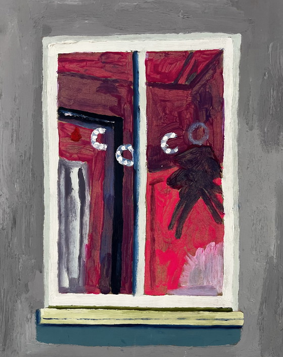 Image 1 of Saskia Blokzijl Peeking at the neighbors VI painting