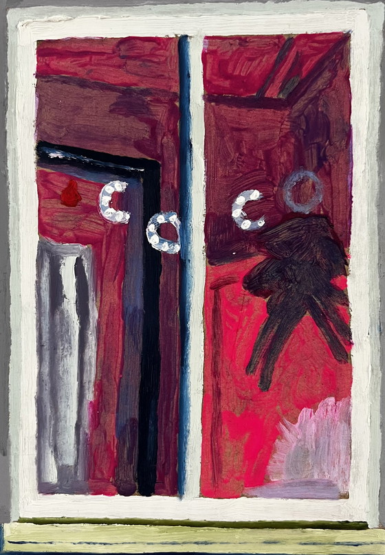 Image 1 of Saskia Blokzijl Peeking at the neighbors VI painting