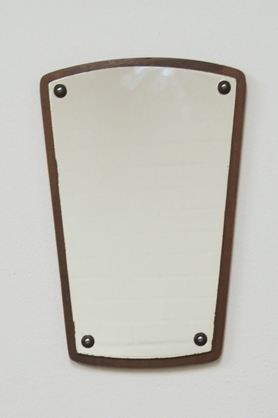 Image 1 of teak mirror wooden buttons