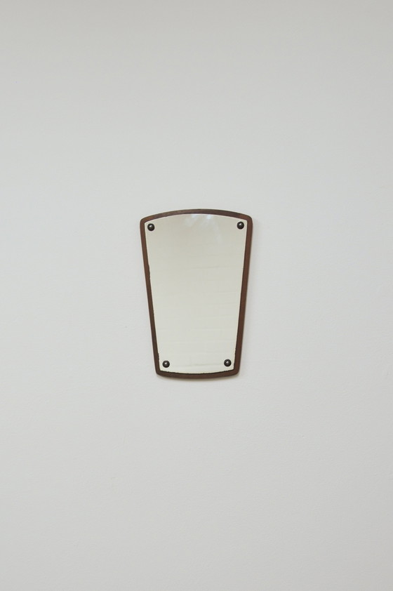 Image 1 of teak mirror wooden buttons