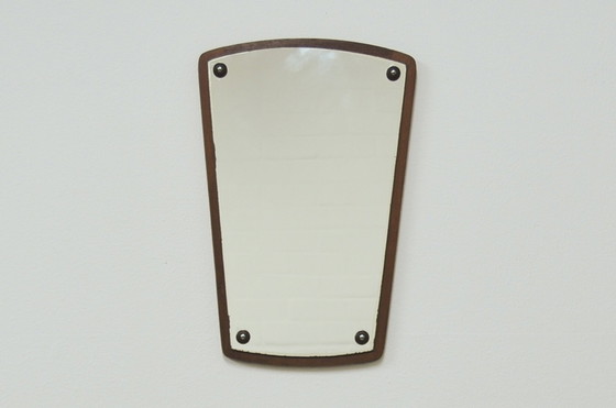 Image 1 of teak mirror wooden buttons