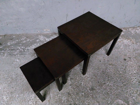 Image 1 of 3x Table d'appoint vintage