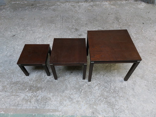 3x Vintage side table