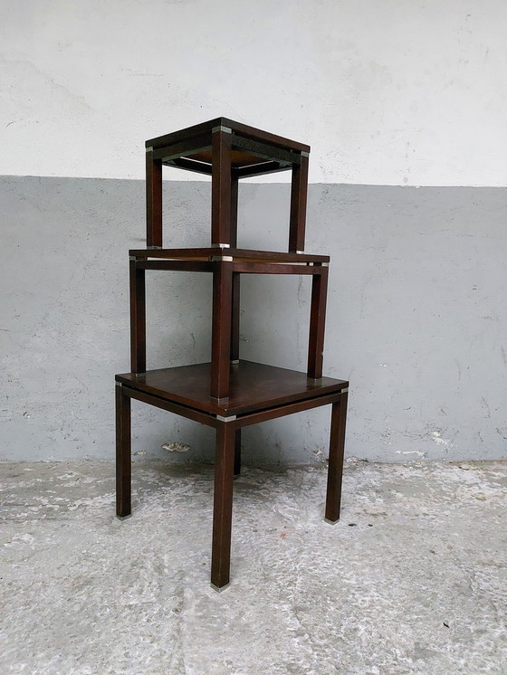 Image 1 of 3x Table d'appoint vintage