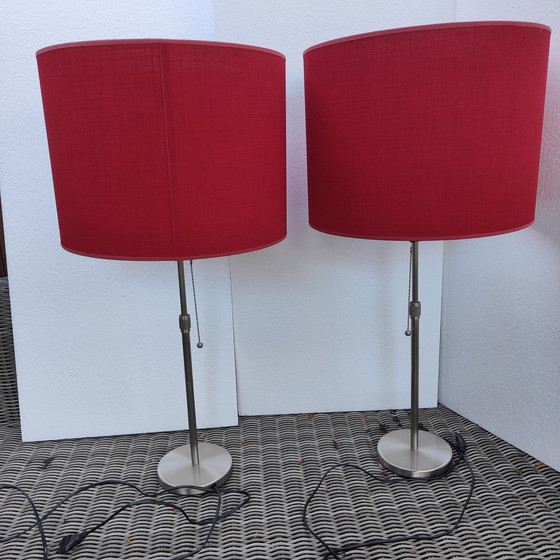 Image 1 of 2x beautiful large vandeHeg lamps