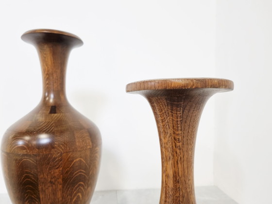 Image 1 of Maurice Bonami wooden vases , 1970s  - set of 3