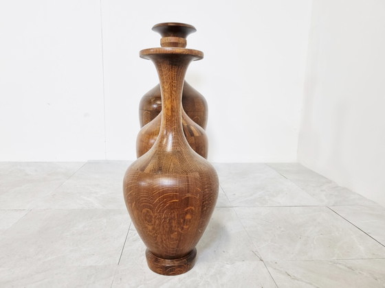 Image 1 of Maurice Bonami wooden vases , 1970s  - set of 3