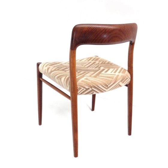 Image 1 of 6x Niels Möller Model 75 chairs from the 1960s