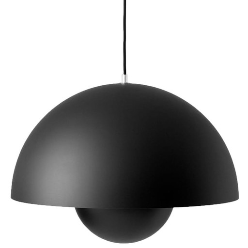 Verner Panton Flowerpot Big VP2 hanging lamp black