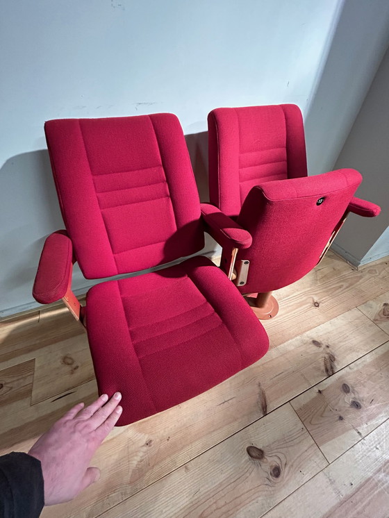 Image 1 of 2x Chaise duo cinéma vintage