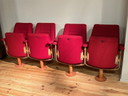 2x Vintage cinema duo chair