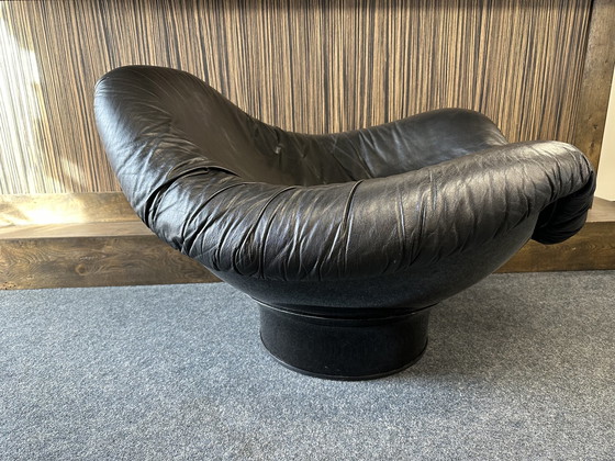 Image 1 of Mario Brunu Rodica armchair black leather