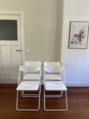 4x Chaise pliante Ted vintage