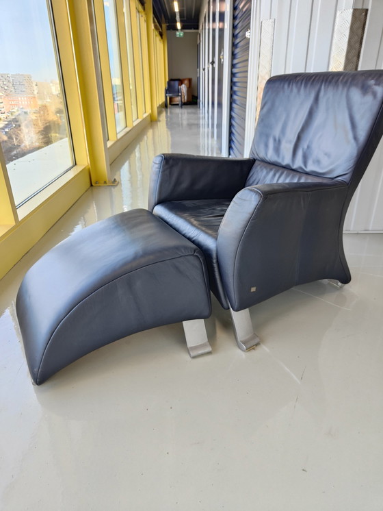 Image 1 of Rolf Benz armchair + ottoman