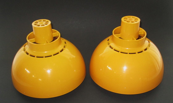 Image 1 of 2x Minisol space age hanging lamps