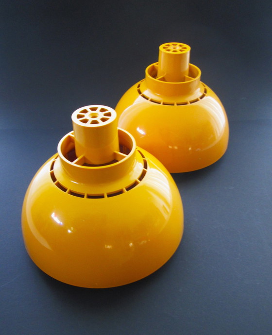 Image 1 of 2x Minisol space age hanging lamps